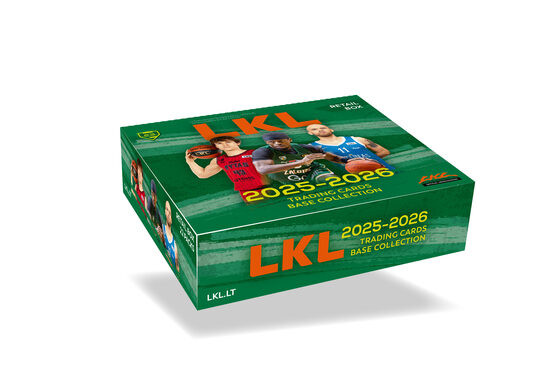 THE LKL TRADING CARDS BASE COLLECTION  2025/26 1 box RETAIL (20 packages) 